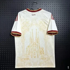 Edizione Commemorare Maglietta Calcio Spagna 2026 2027 Bianco-Versione Fan_1